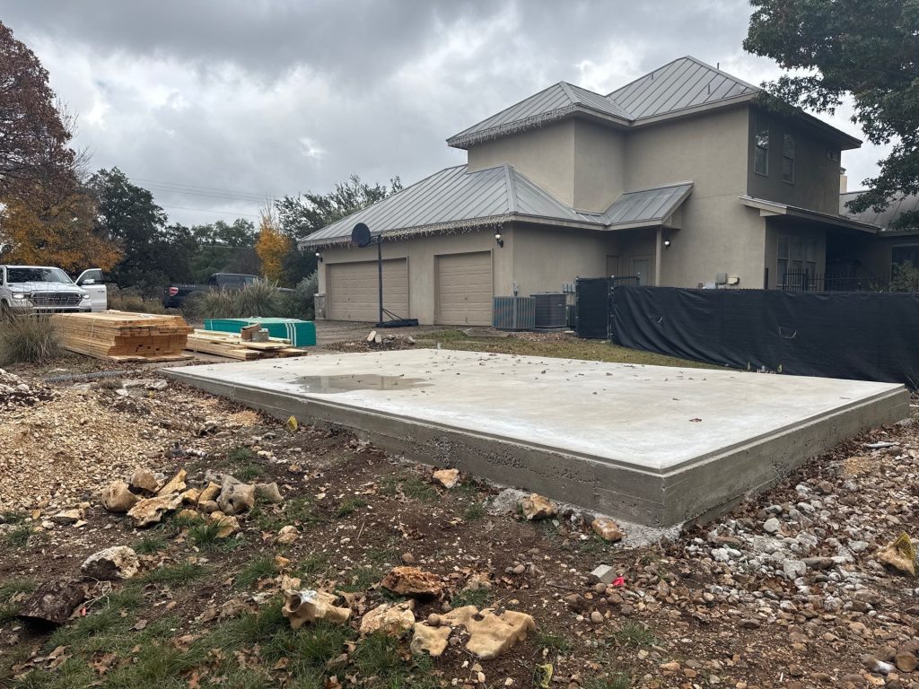 texas concrete home additions