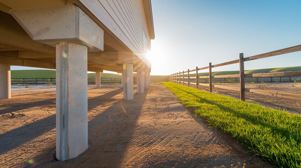 concrete piers ensure foundation stability