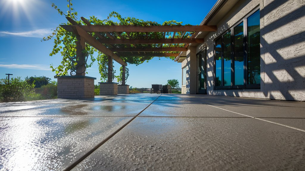 durable concrete patio Texas