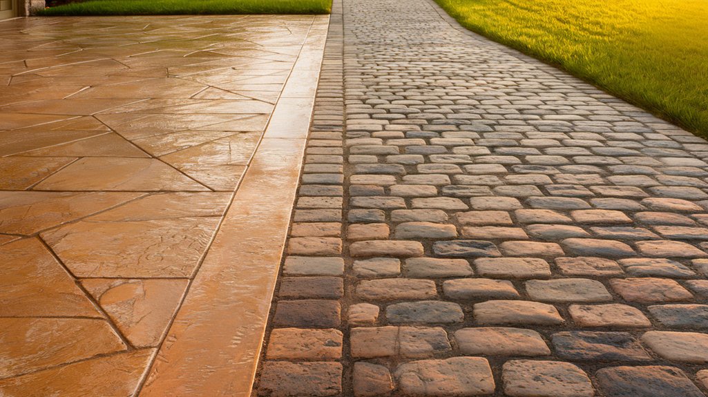 stamped concrete vs traditional debate