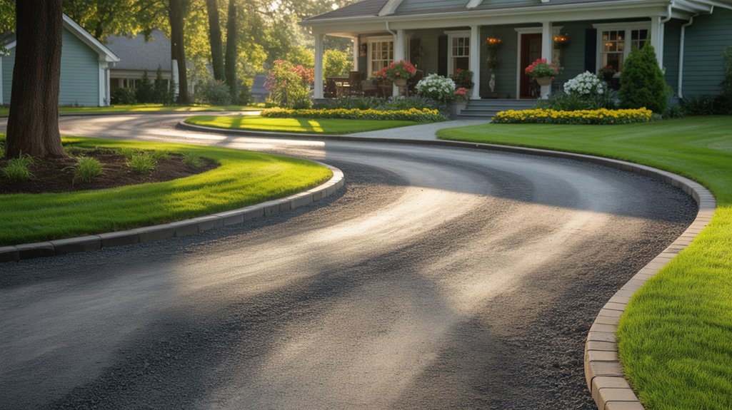 driveway grading enhances aesthetics
