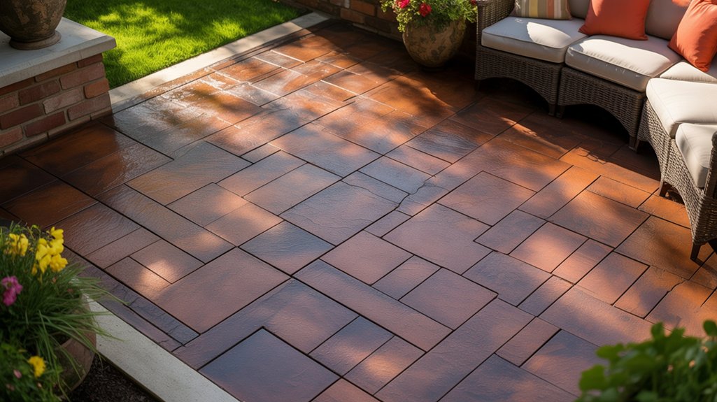 elegant stamped concrete designs