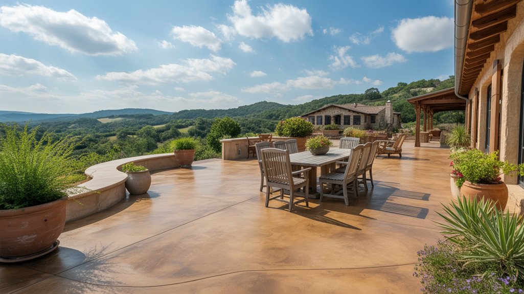 hill country concrete patios