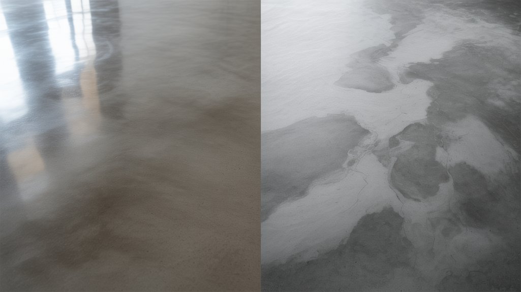 polished versus stained concrete