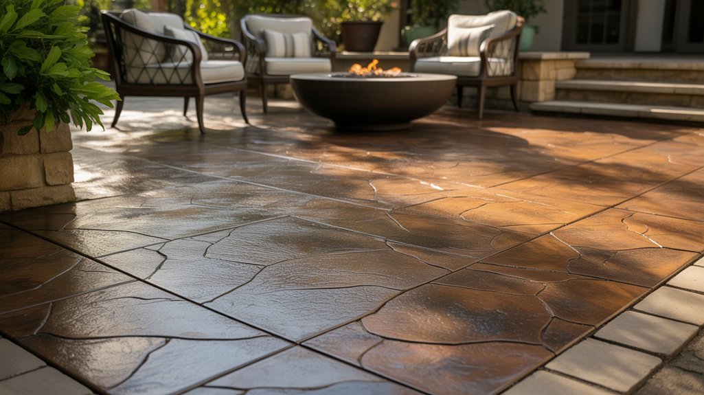 stamped concrete patio styles