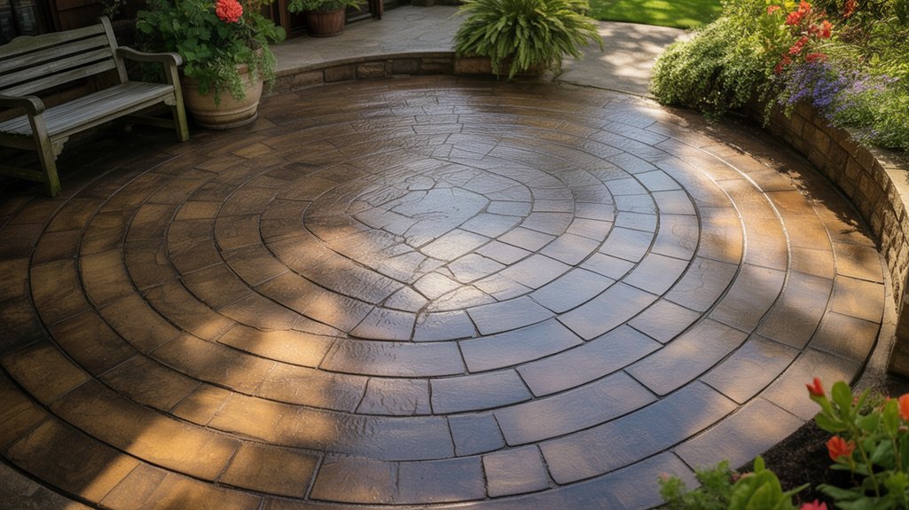 Stamped concrete patio designs in Boerne