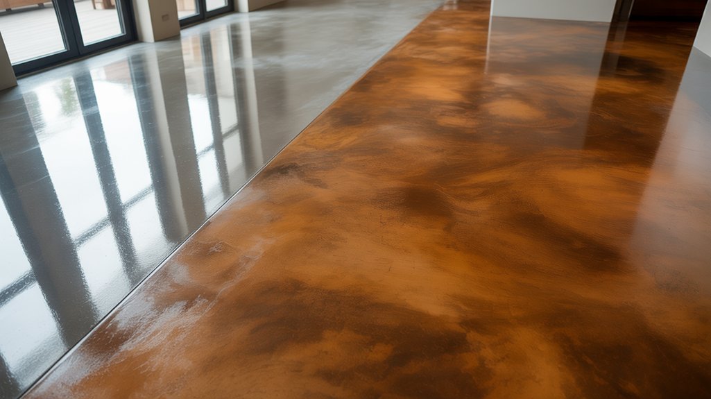 vibrant stained concrete options