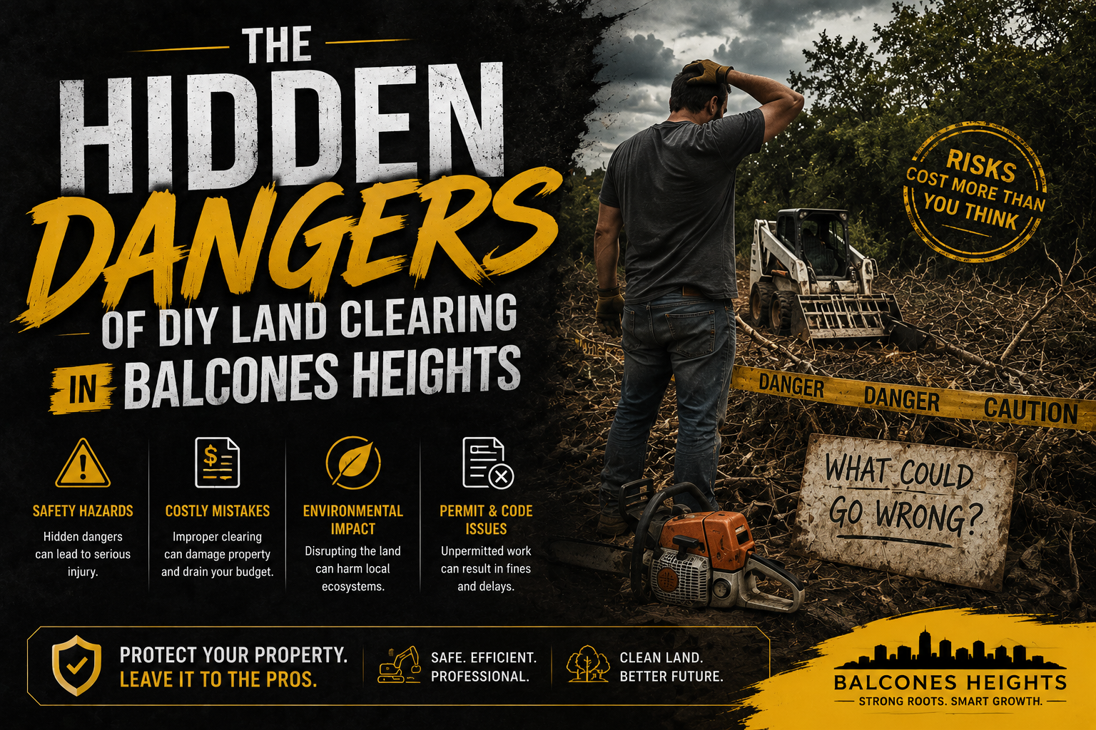 Expert land clearing Balcones Heights TX services for residential properties.